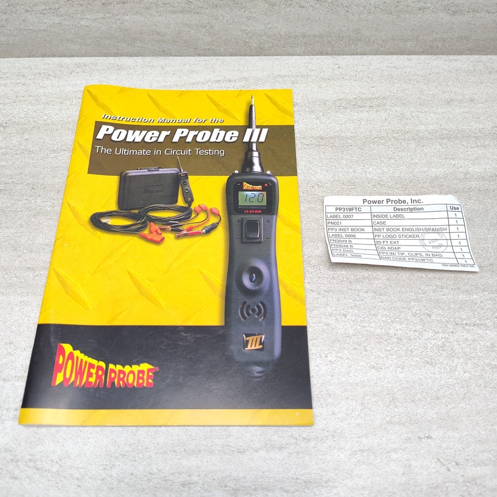 Power Probe 3 Circuit Testing Set w/ Accessories, Case - USA
