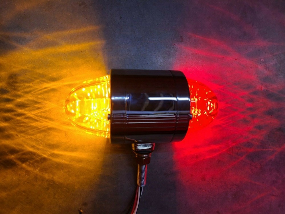 18 LED Dual Function Watermelon Double Face Light Amber LED/red Lens #51555 new