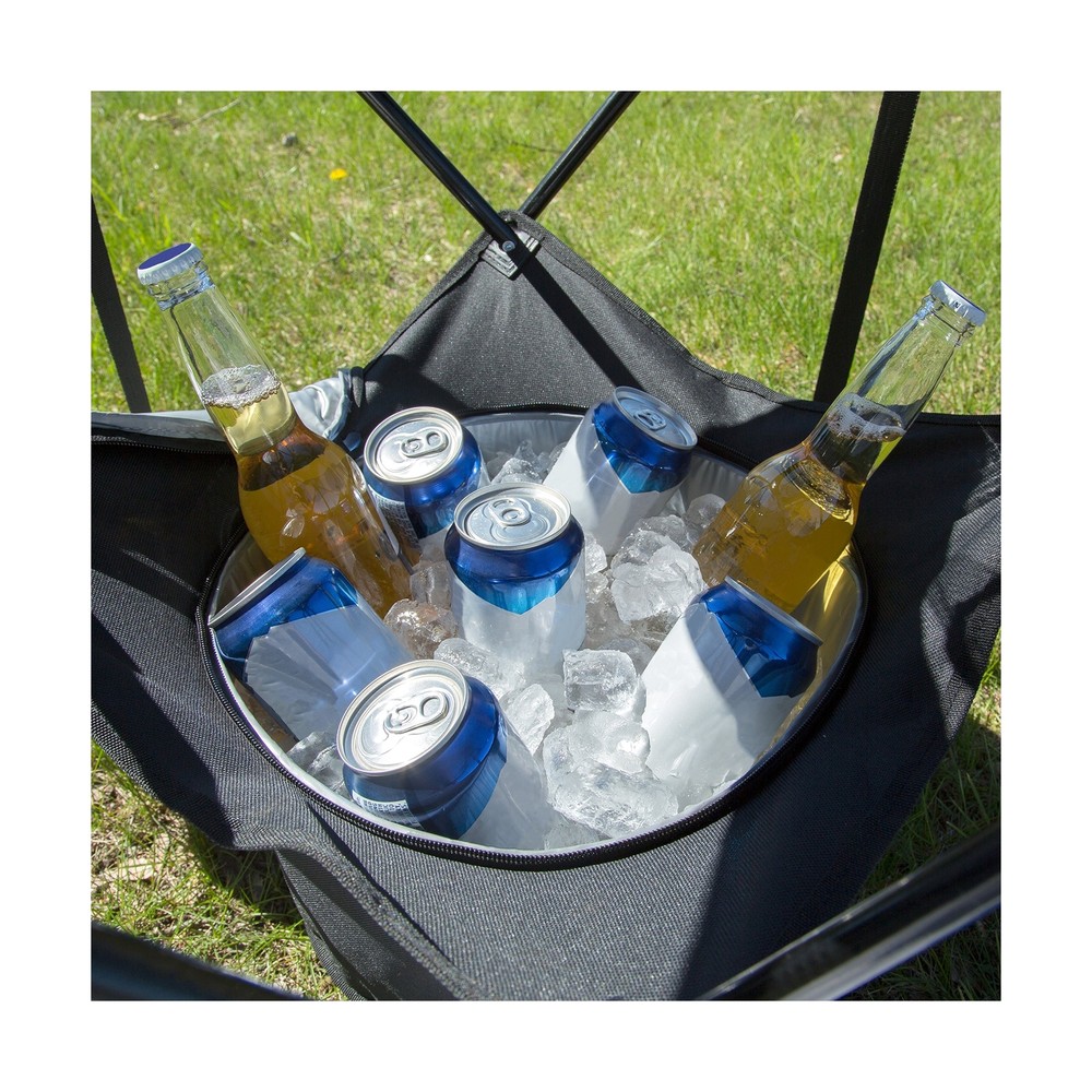 All-in-One Tailgating Table - Collapsible Folding Camping Table with Insulate...
