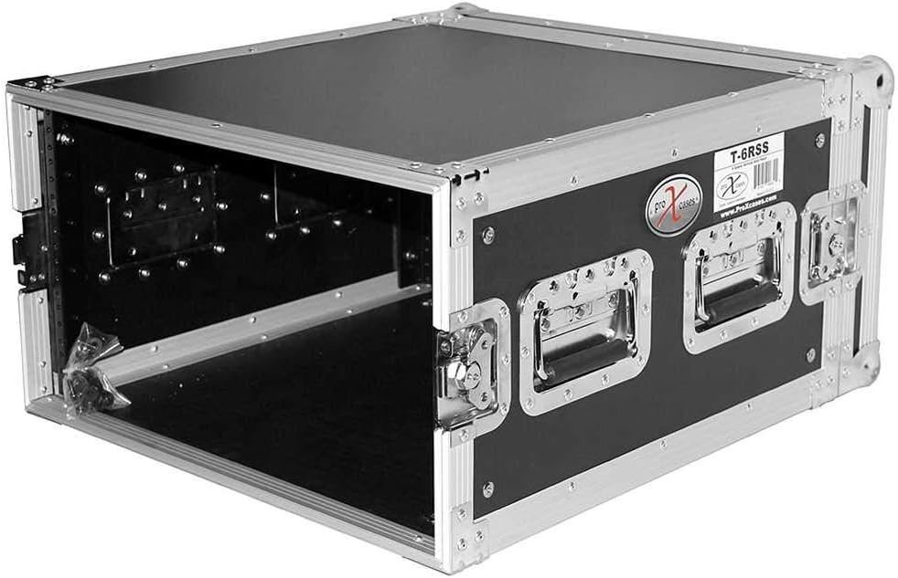 Pro-X Prox T-6RSS 6U Space Amp Rack Mount ATA Flight Case 19" Depth, Black