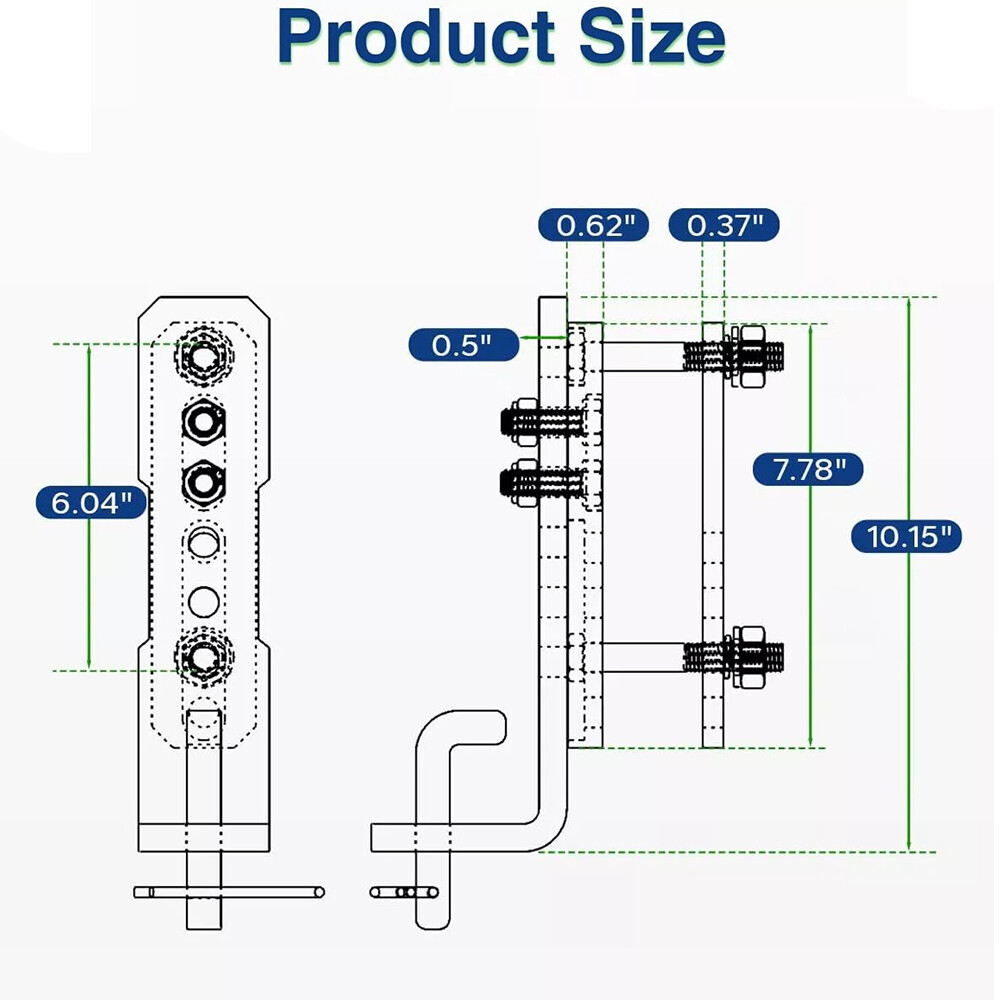 2PCS⬇Trailer Sway Control Bracket for Equalizer Hitch-Weight Distribution System