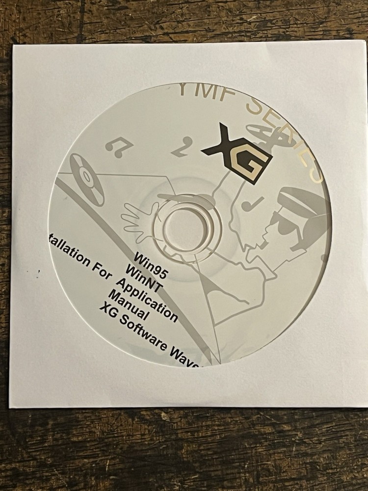 YMF Series XG PC Software. Rare Ymf Computer Cd Vintage Windows NOS