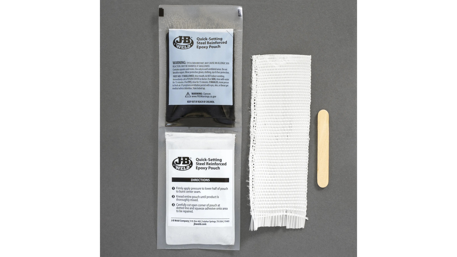 JB Weld Metal Fuel Tank Repair Kit, Gray (2110)