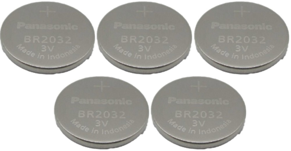 5 Panasonic BR2032 BR 2032 3V Bulk Button Cell Lithium Batteries