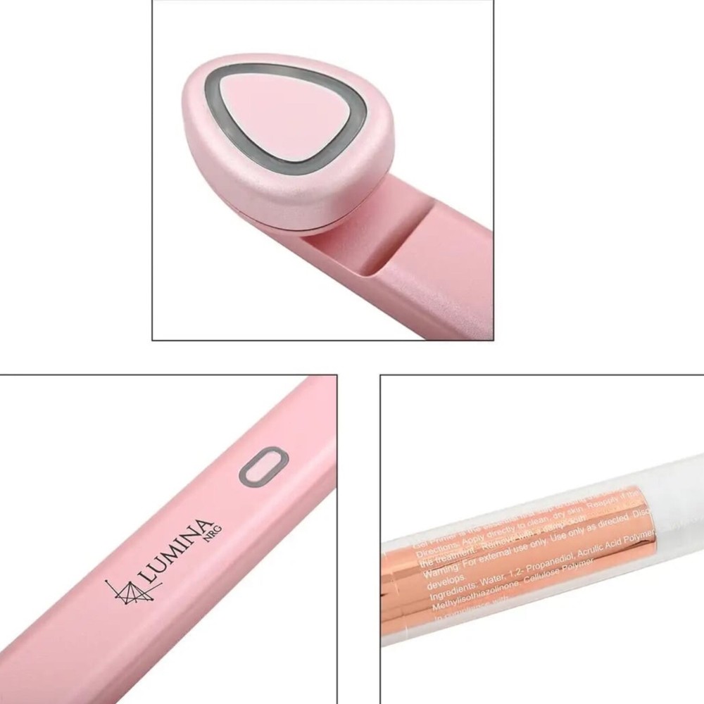 NEW Lumina NRG Mini Glow Red Light Face Therapy Device Multi-Function Tool 6572