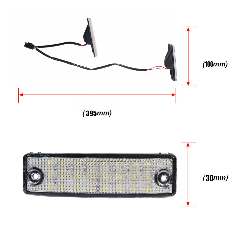 2 LED License Plate Light For 1996-2022 Toyota 4Runner 2001-2022 Toyota Sequoia