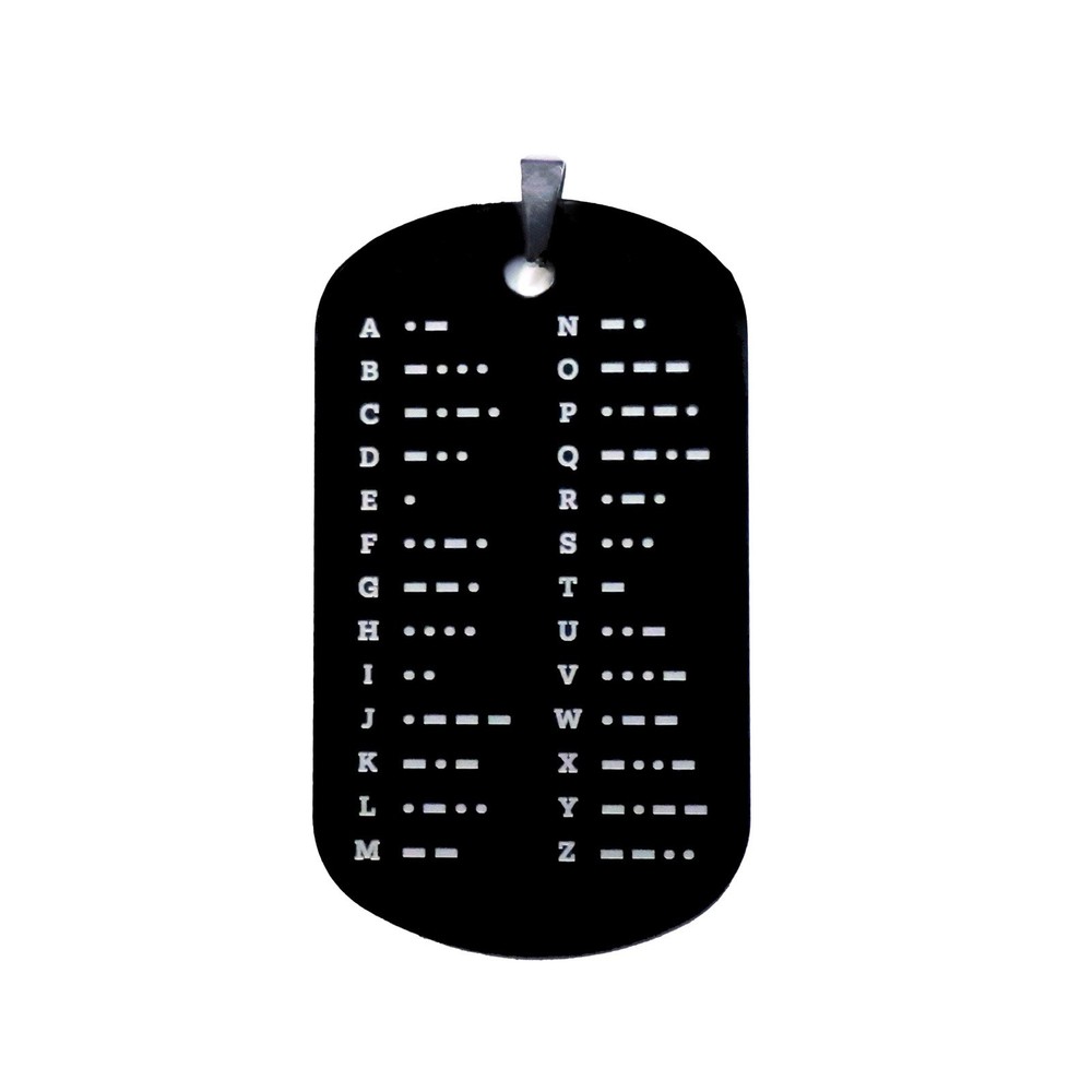 Morse Code Keychain Chart Ham Radio