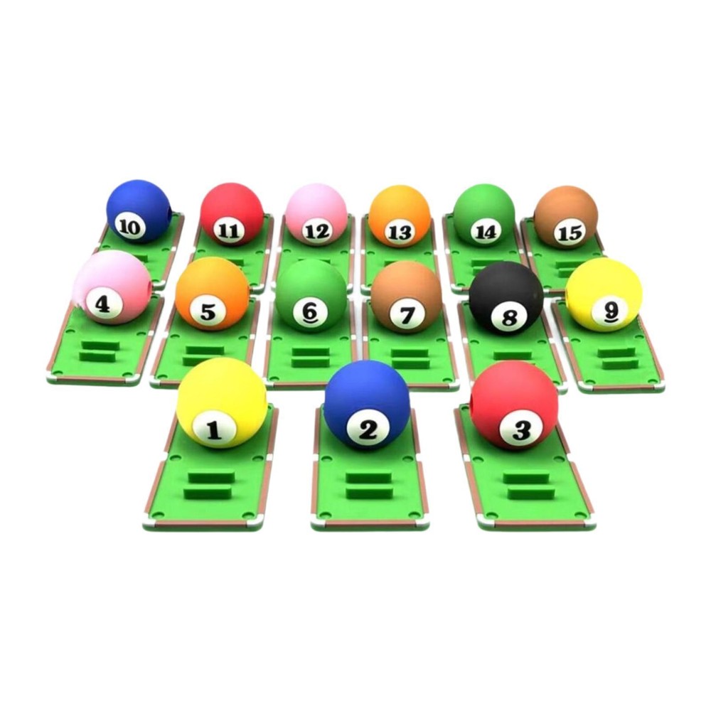 15Pcs Billiard Stroke Trainer Compact Lightweight Pool Cue Stroke Trainer
