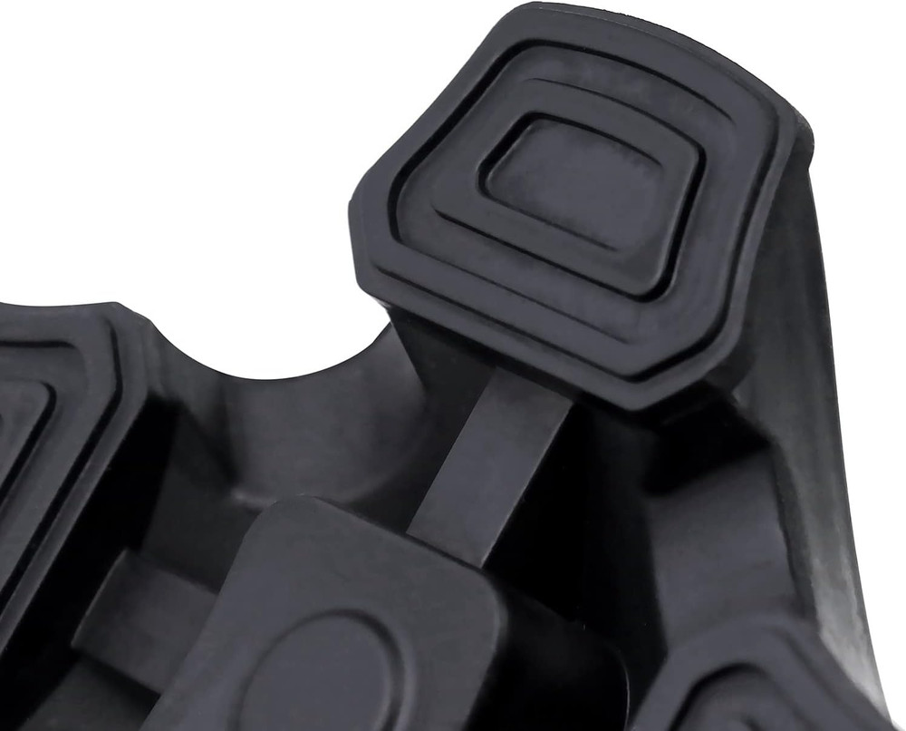 Rubber Quad Cane Tip - Stabilizing Self-Standing Foot Pad for Walking Canes