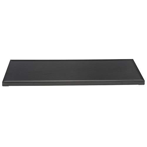 HUBERT® Black Melamine Replacement Top for Rectangular Riser - 20 1/2"L x 6