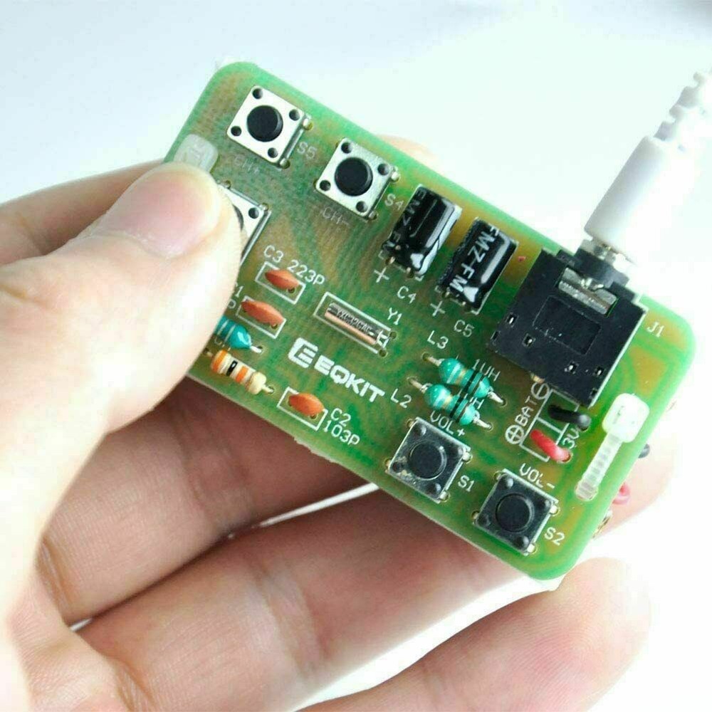 Wireless Stereo 76MHz-108MHz FM Radio Receiver Module PCB DIY Electronic Kits