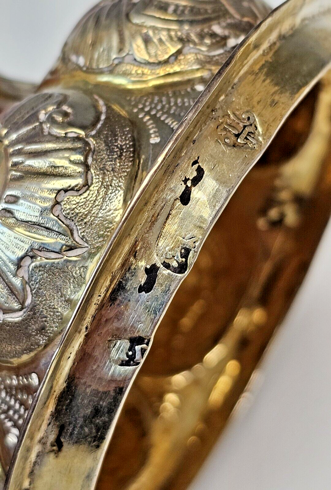 Rare Large 18C Russian Gilt Silver Chalice