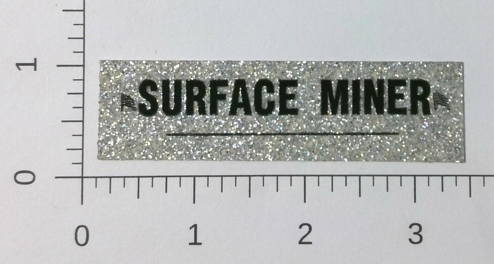 Vintage Surface Miner Coal Mining Sticker Decal