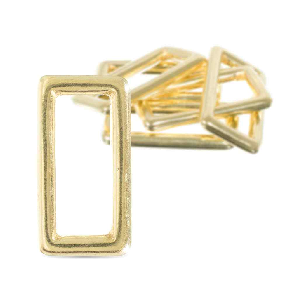 Sand Casted Solid Brass Rectangle Buckle Loop  Multi packs