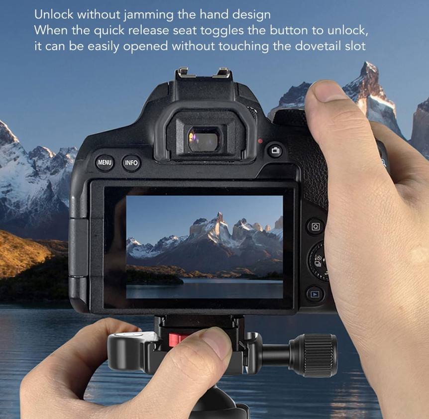 Camera Quick Release V Lock Plate Multipurpose Stable Assembly Kit Tripod