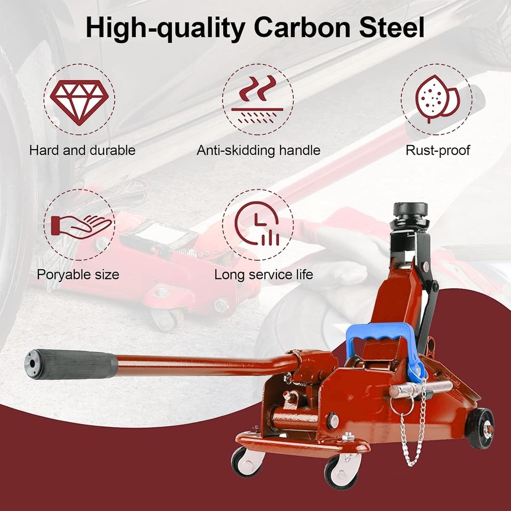 ANCKNE Horizontal Hydraulic Jack Handle 2 Ton, Replacement, Black