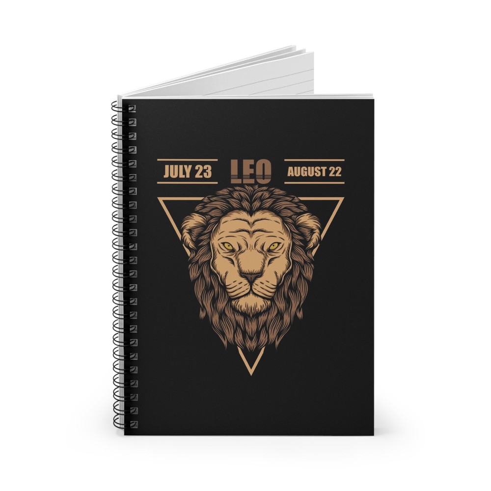 Leo Zodiac Notebook | Spiral Ruled Notebook