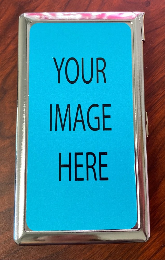 CUSTOMIZABLE 100's Size Cigarette Case with built in lighter Wallet