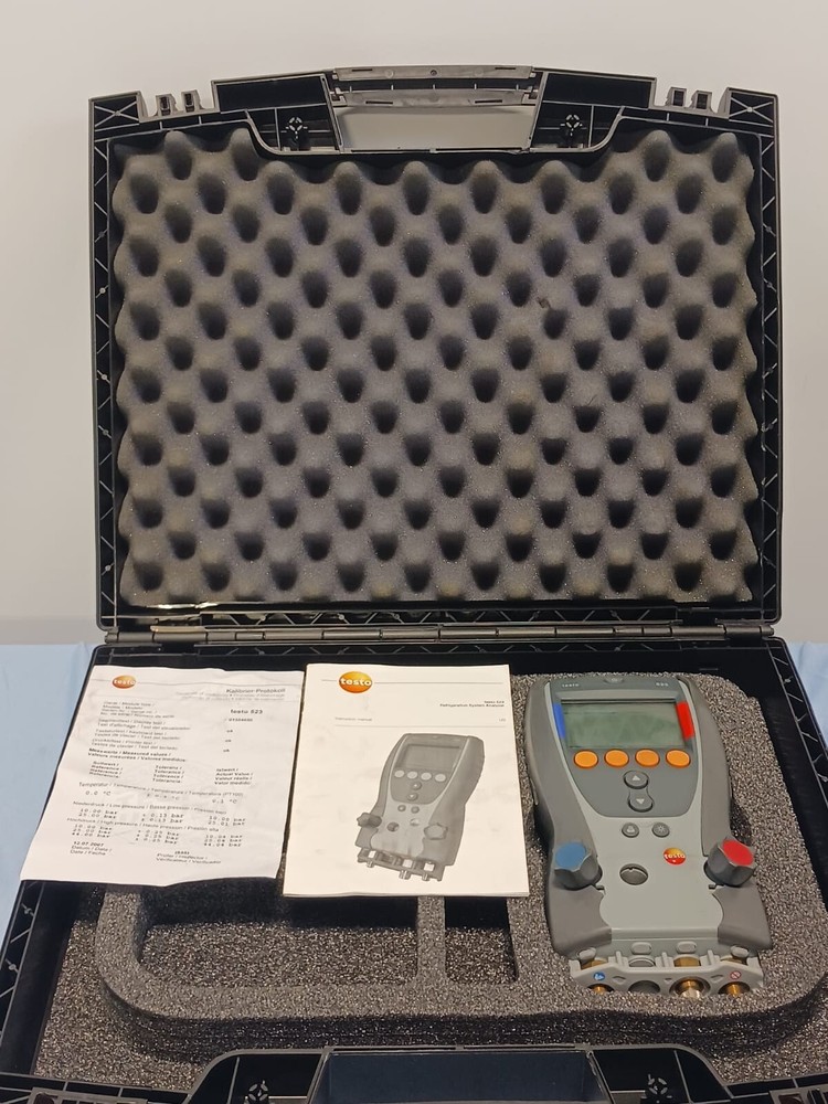 Testo 523 A/C Refrigeration System Analyzer 0560 5231 w/ Case