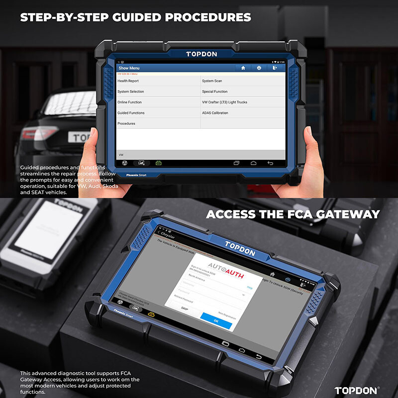 2024 TOPDON Phoenix Smart Ultra OBD2 Vehicle Diagnostic Scanner Programming Tool