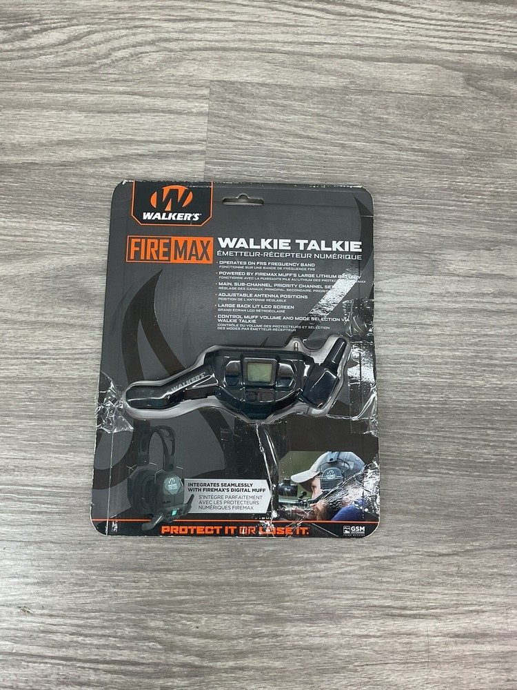 Walkers FireMax Muff Walkie Talkie Attachment, Black - GWP-DFMWT