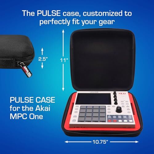 ANALOG CASES Akai MPC One/MPC One+ Case - Custom-Fitted Compact PULSE Hard Case