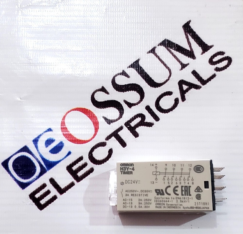 OMRON H3Y-4 ELECTRIONIC TIMER 30S TIMING VOLTAGE 24VDC FREE FAST SHIPPING