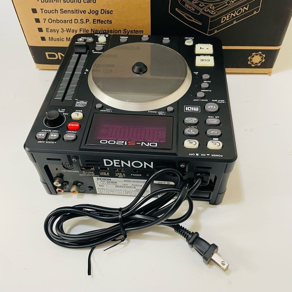 Denon DJ DN-S1200 single Portable CD/MP3 USB Player MIDI Controller
