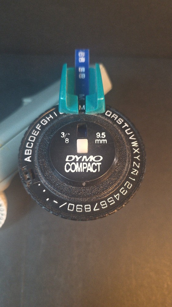 Vintage Dymo Organizer 1610 Embossing Label Maker and Dymo Compact