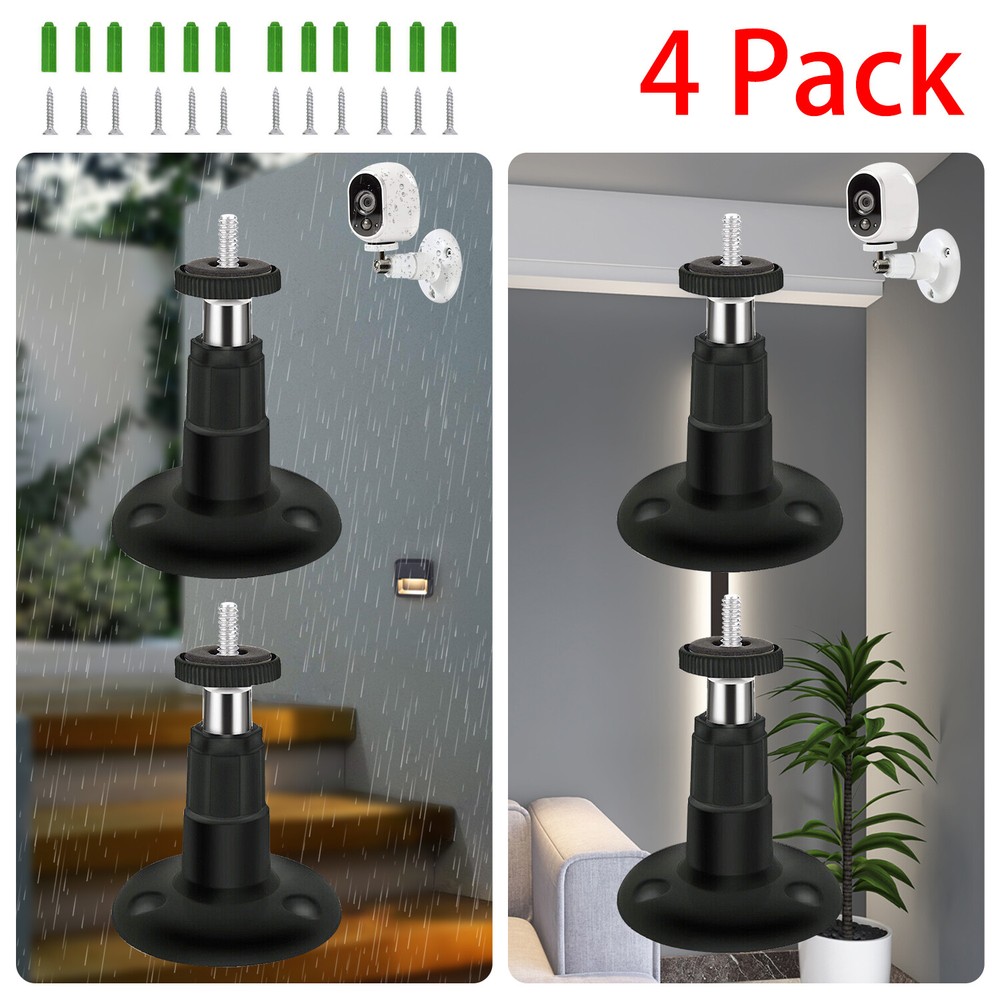 For Arlo Pro Adjustable Security Wall Camera Mount Bracket Outdoor Indoor 4-Pack
