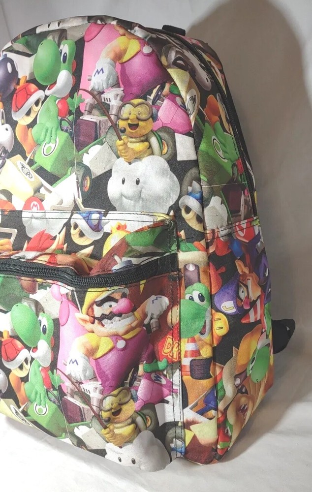 NINTENDO SUPER MARIO BACK PACK ZIPPERED POUCH