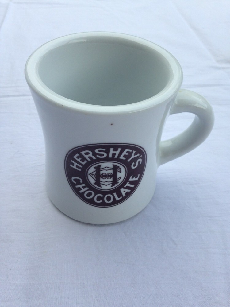 VTG HERSHEY CHOCOLATE MUG HEAVY THICK DINER THROWBACK