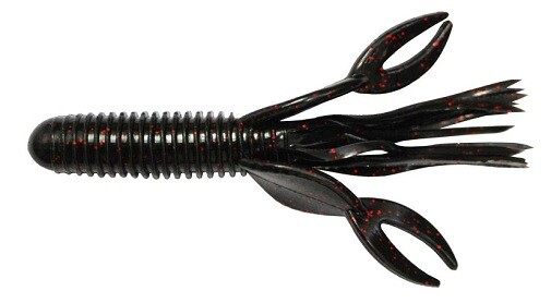 Big Bite Baits Craw Tube - Black Neon