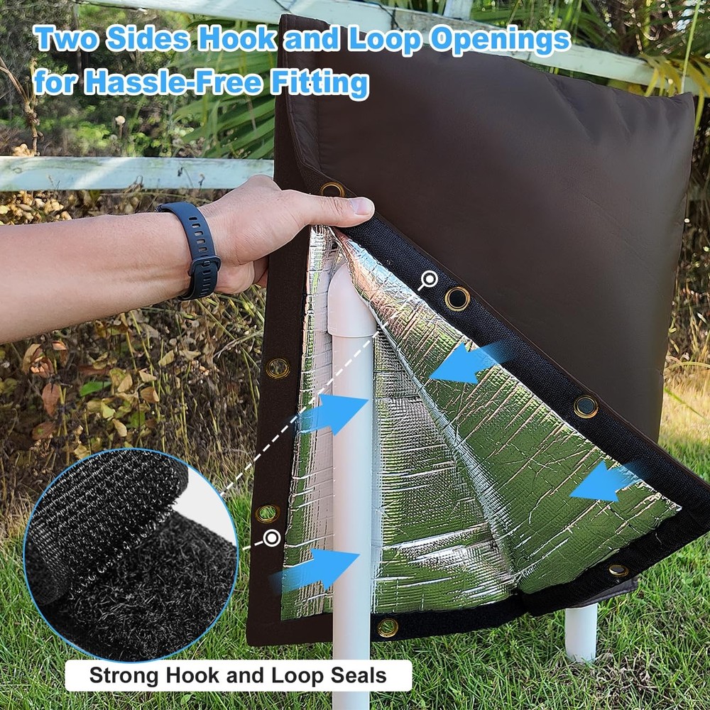 Backflow Preventer Cover for Winter Freeze Protection, Five-Layer Insulation Des