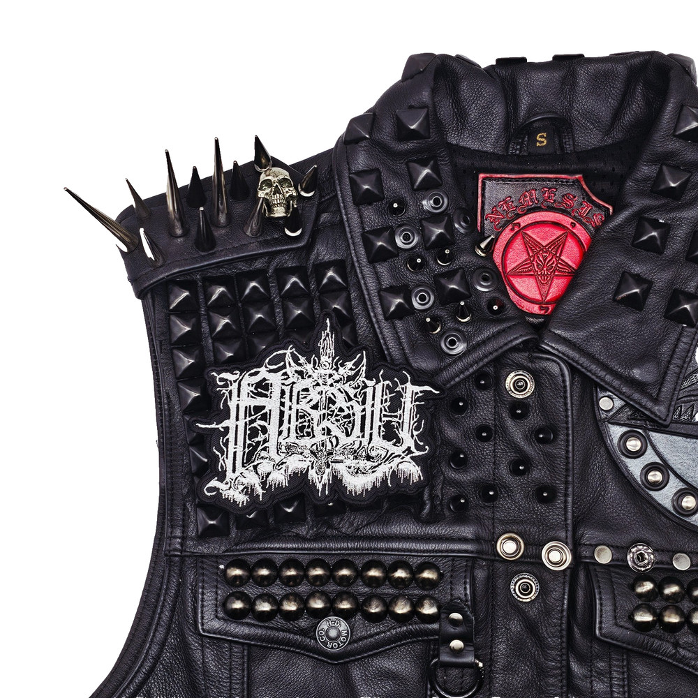 ABSU WHITE LOGO (shaped border) EMBROIDERED PATCH