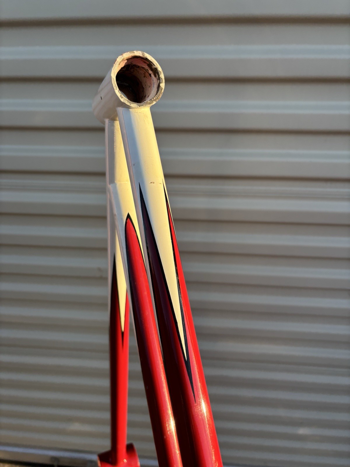 ANTIQUE 1920'S CIRCA UNIDENTIFIED 28" RESTORED MOTORBIKE BICYCLE FRAME SET