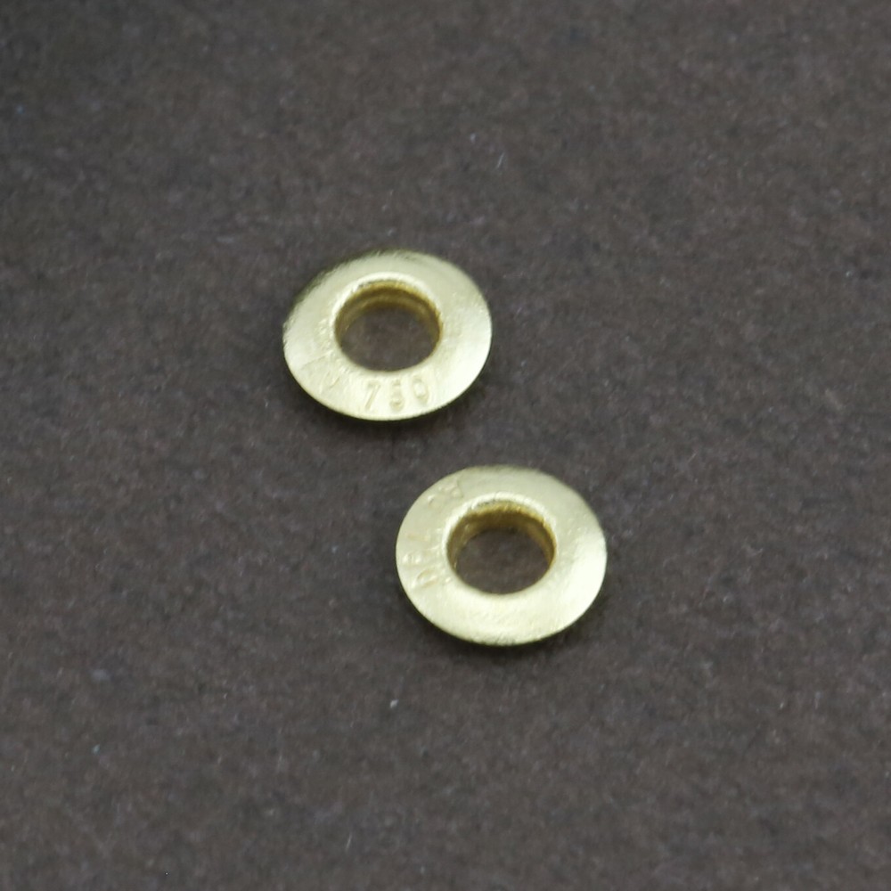 Genuine 18CT Solid Gold Pearl Paster - White/Yellow