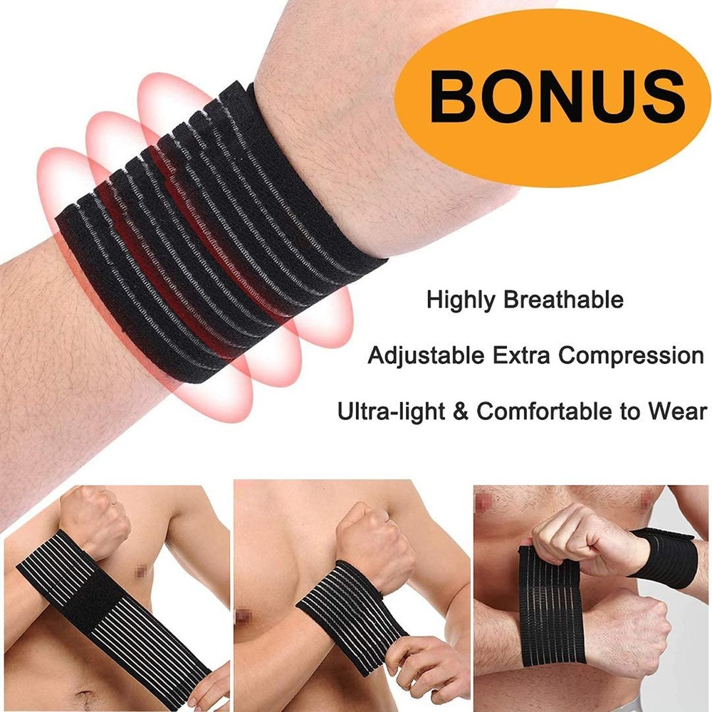 2 Packs Adjustable Ankle Brace for Sprained Ankle- Stabilizes Joints, Prevent...