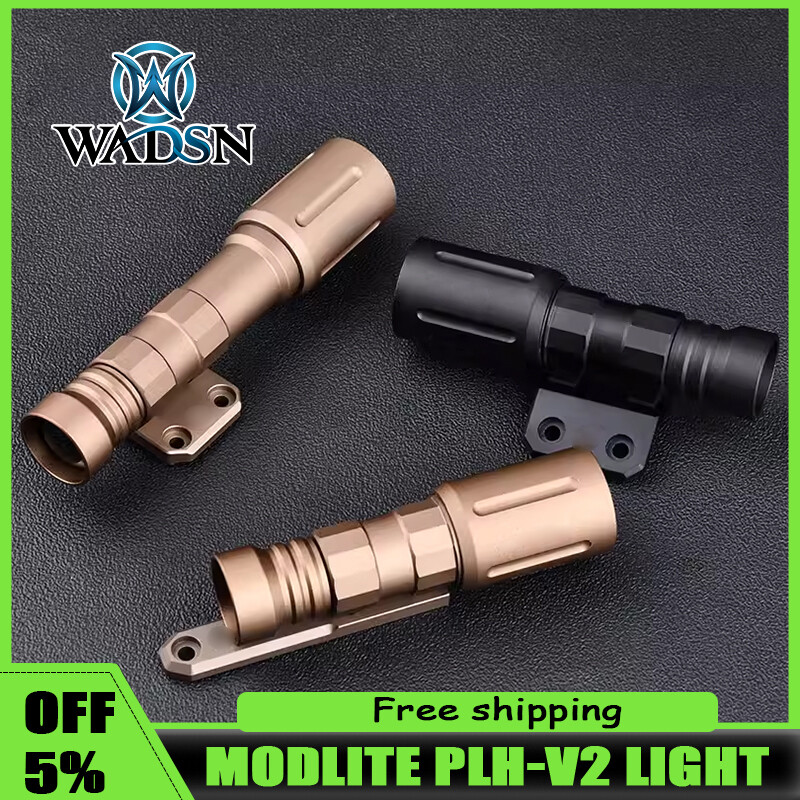 WADSN Modlit PLHv2 High Power Flashlight MLOK KEYMOD Side base Tactical Light