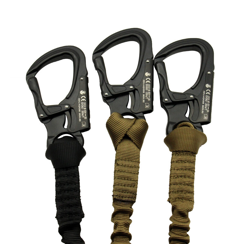Quick Release Elastic Safety Rope Double End Draping Buckle Functional Version