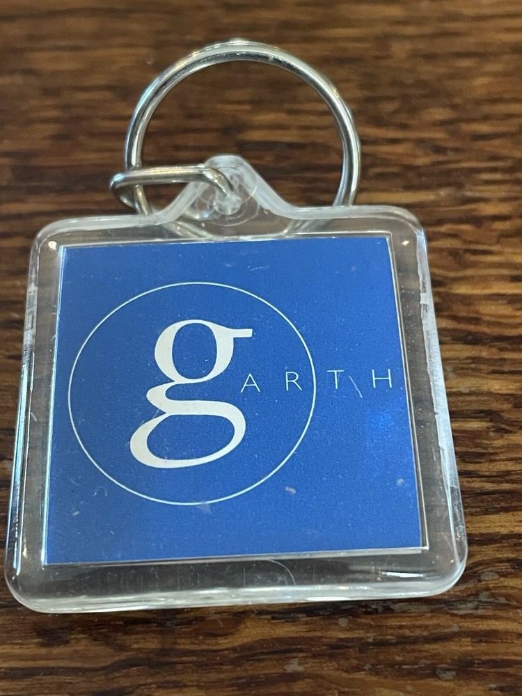 Keychain - Garth Brooks, Clear Plastic, Double sided