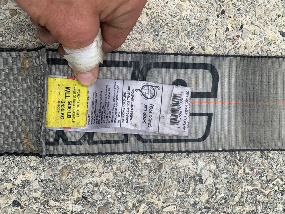 4" Flat-Hook Semi Truck Load/Winch Straps