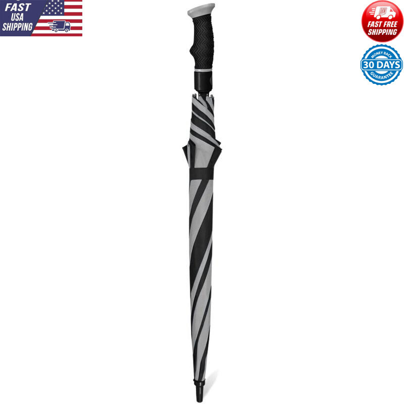 Double Canopy Golf Umbrella Windproof Auto Open Water Resistant Ergonomic Handle