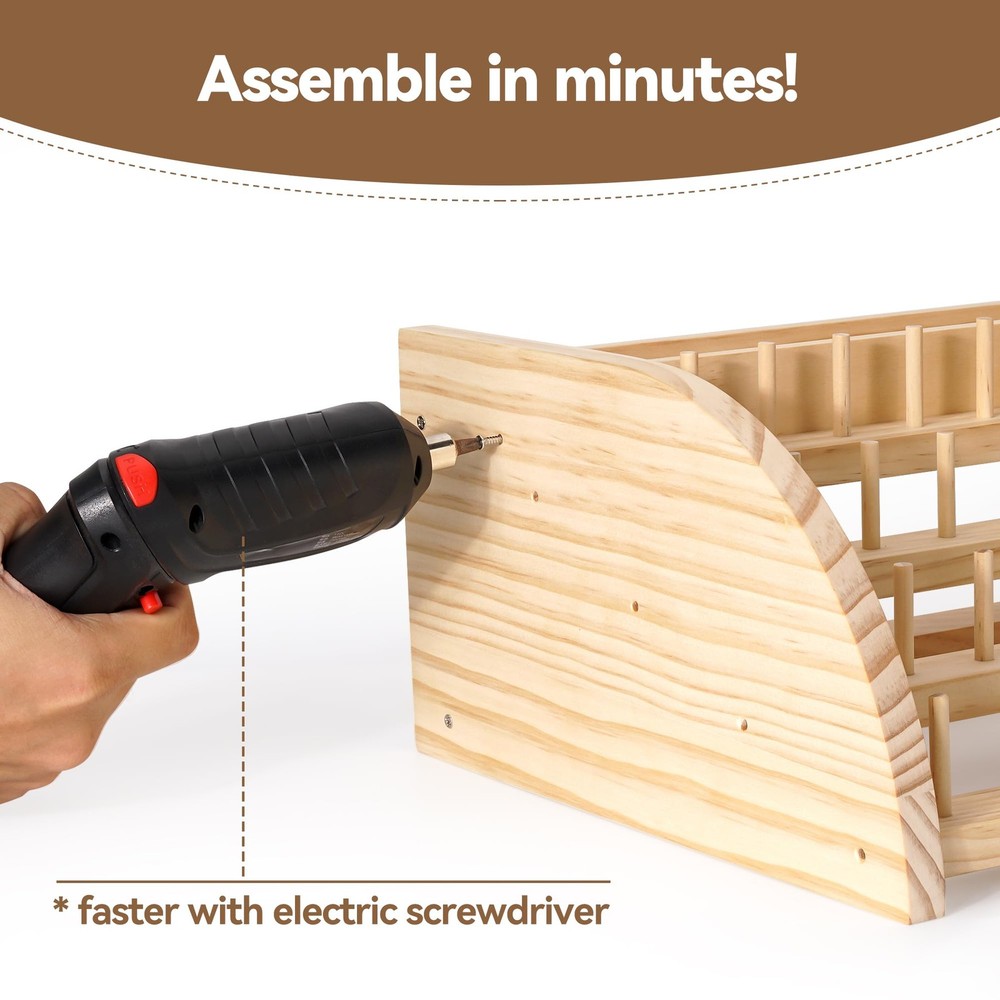 SALZA Sewing Thread Organizer with Compartments for Bobbins, Needles & Access...