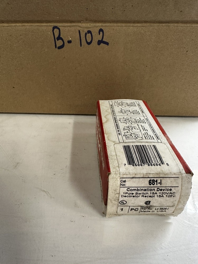 Pass & Seymour 681-I Combination Device 1pole Switch