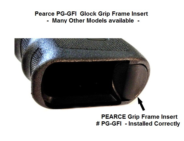 Pearce Grip PG-GFISC Glock Sub Compact for GEN3 - G26 G27 G33 Grip Plug Insert