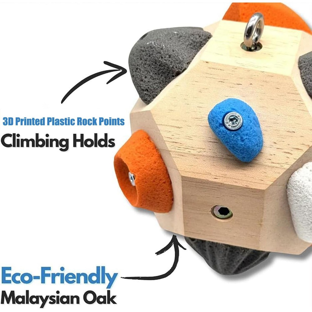 Handcrafted Boulder Block - Build Strength and Small to Medium, Multicolor