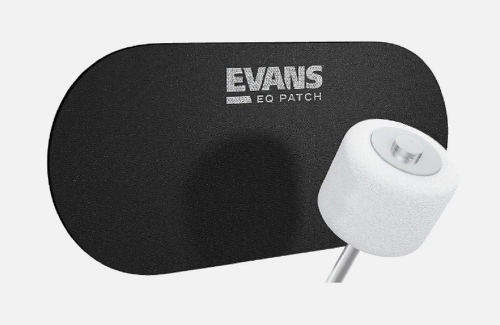 2-Pack Evans EQ Double Pedal Patch, Black Nylon, EQPB2
