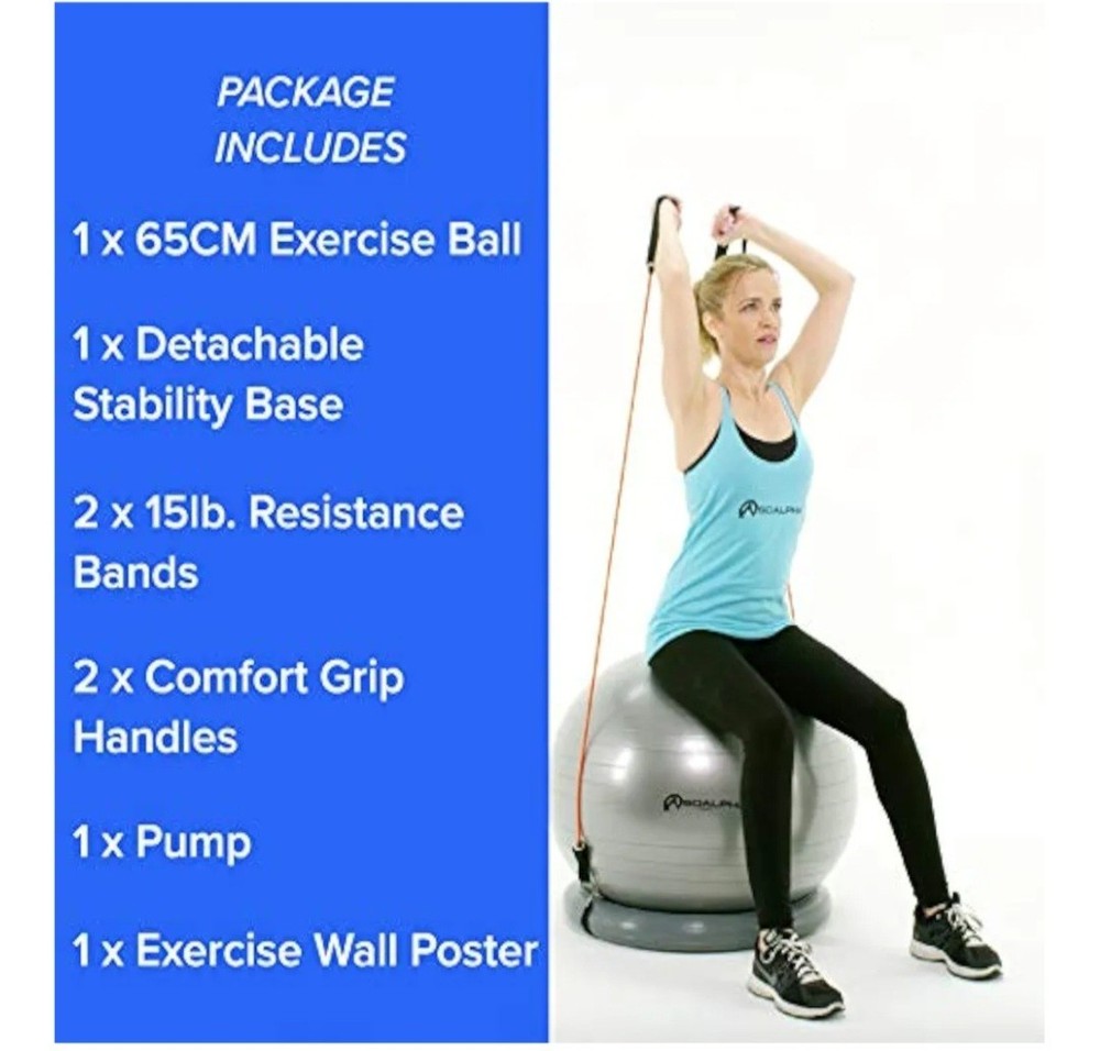 SoAlpha Exercise Ball Bundle- NEW IN BOX