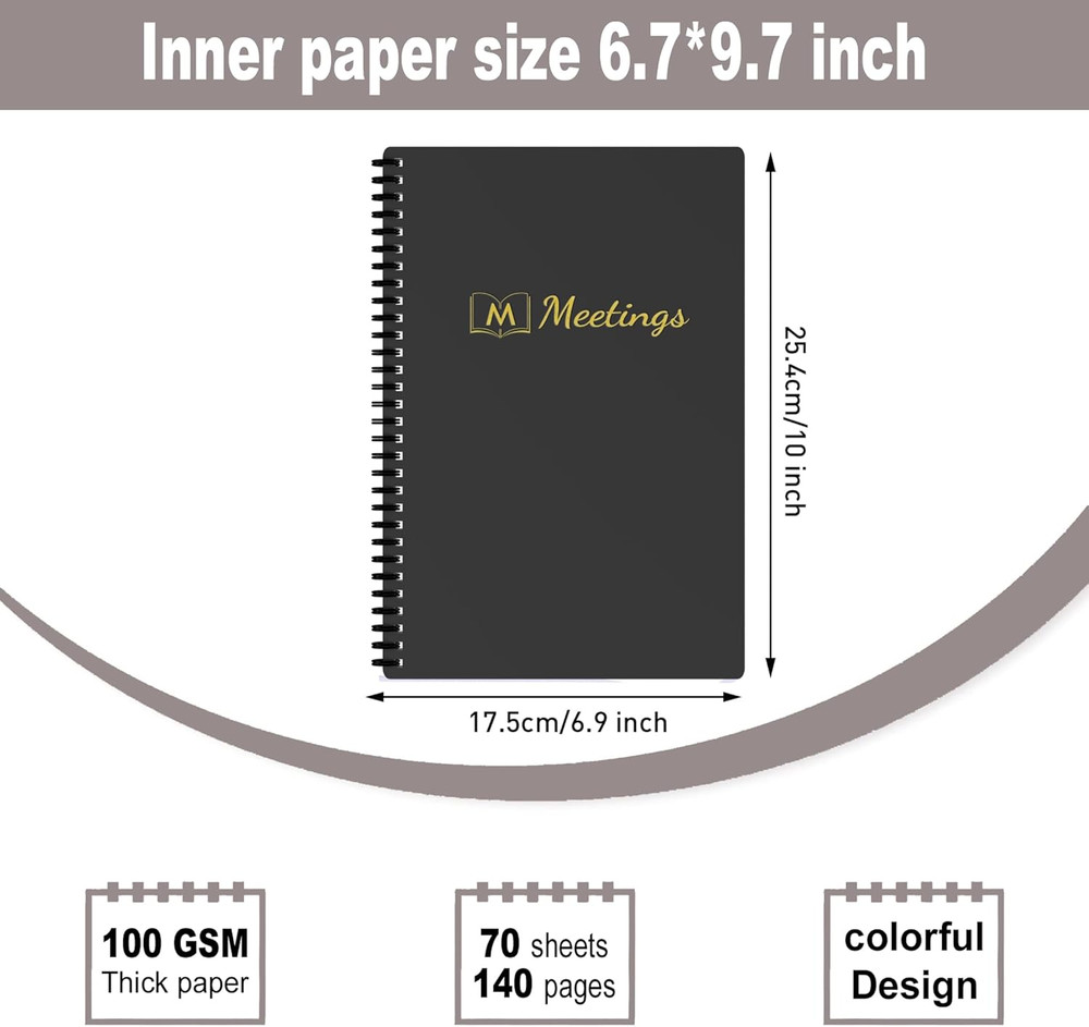 Meeting Notebook for Work with Action Items, Project Planner Notebook for Note T